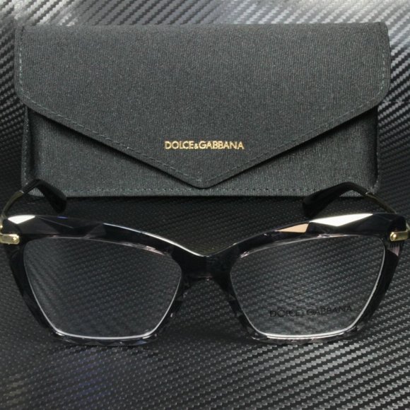 NEW Dolce & Gabbana 53mm Transparent Eyeglasses - Picture 3 of 4